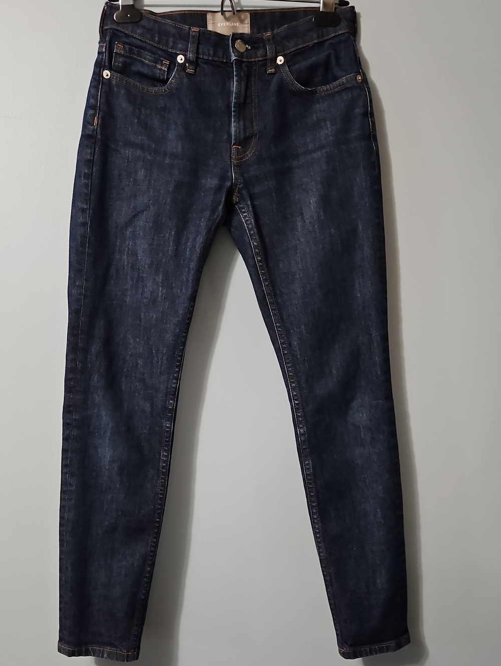 Everlane Dark Blue Denim Women's Straight Leg Jeans Size 26 Waist